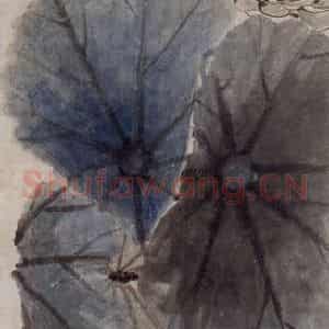 1890年 任伯年《花鸟四条屏》国画花鸟写意作品图片鉴赏