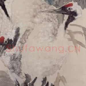 1890年 任伯年《花鸟四条屏》国画花鸟写意作品图片鉴赏