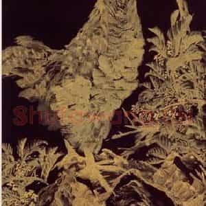 1890年 任伯年《金笔花鸟六条屏》国画花鸟写意作品图片鉴赏
