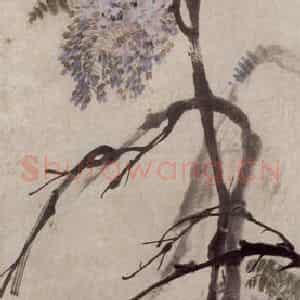 1889年 任伯年《春江水暖》国画花鸟写意作品图片鉴赏