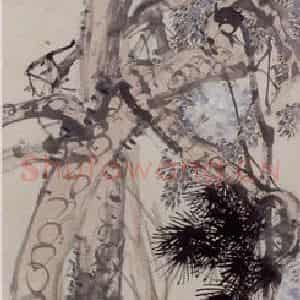 1891年 任伯年《花鸟四条屏》国画花鸟写意作品图片鉴赏
