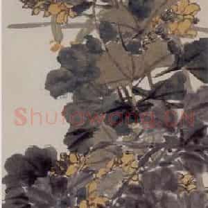 1891年 任伯年《花卉禽鸟四条屏》国画花鸟写意作品图片鉴赏