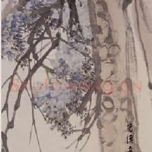 1891年 任伯年《花卉禽鸟四条屏》国画花鸟写意作品图片鉴赏
