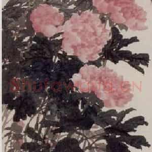 1891年 任伯年《花卉禽鸟四条屏》国画花鸟写意作品图片鉴赏