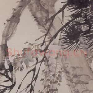 1891年 任伯年《花鸟四条屏》国画花鸟写意作品图片鉴赏