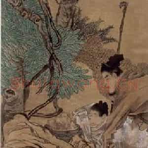 1891年 任伯年《人物故事条屏》国画人物写意作品图片鉴赏