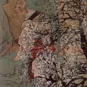 1891年 任伯年《人物故事条屏》国画人物写意作品图片鉴赏