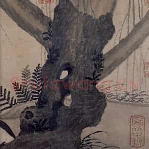宋代 赵佶《柳鸦芦雁图》国画花鸟作品图片鉴赏