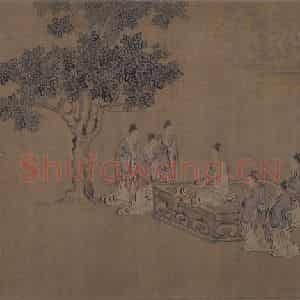 宋代 马和之《诗经周颂十篇图》国画人物作品图片鉴赏