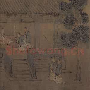 宋代 马和之《诗经周颂十篇图》国画人物作品图片鉴赏