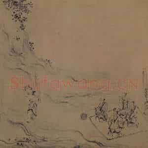 宋代 马和之《诗经陈风十篇图》国画人物作品图片鉴赏