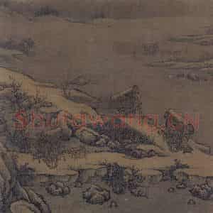 宋代 朱锐《溪山行旅图》国画综合作品图片鉴赏
