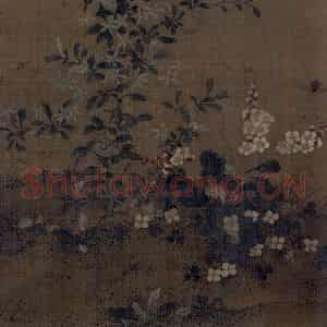 宋代 艳艳女史《花卉草虫图》国画花鸟作品图片鉴赏