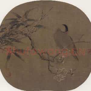 宋代 林椿《梅竹寒禽图》国画花鸟作品图片鉴赏