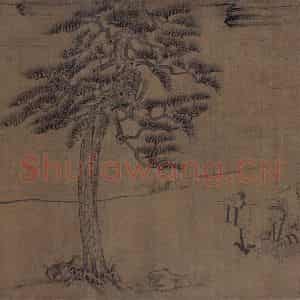 宋代《莲社图》国画山水作品图片鉴赏