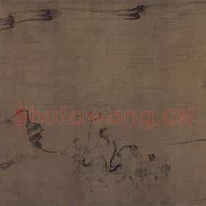 宋代《莲社图》国画山水作品图片鉴赏