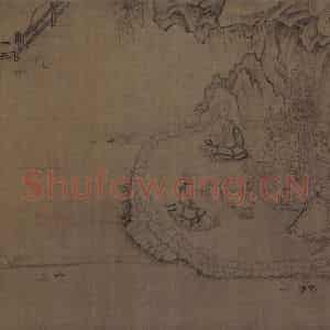 宋代《莲社图》国画山水作品图片鉴赏