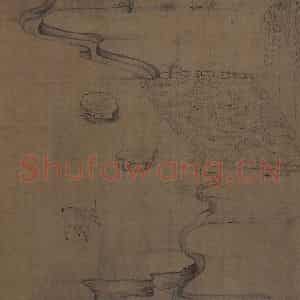 宋代《莲社图》国画山水作品图片鉴赏