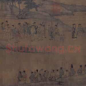 宋代《人物故事图》国画人物作品图片鉴赏