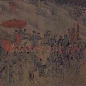 宋代《人物故事图》国画人物作品图片鉴赏