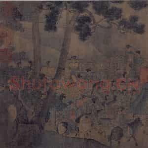 宋代《人物故事图》国画人物作品图片鉴赏