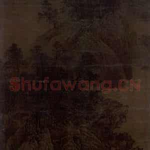 宋代《晚景图》国画山水作品图片鉴赏