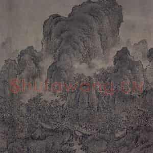 宋代《溪山图》国画山水作品图片鉴赏