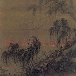 宋代《荷塘按乐图》国画综合作品图片鉴赏