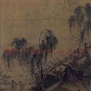 宋代《荷塘按乐图》国画综合作品图片鉴赏