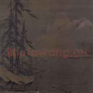 宋代《雪屐观梅图》国画山水作品图片鉴赏