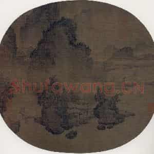 宋代《溪山风雨图》国画综合作品图片鉴赏