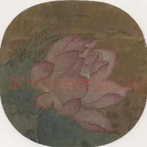 宋代《荷花图》国画花鸟作品图片鉴赏