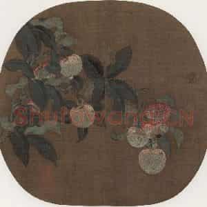 宋代《荔枝图》国画花鸟作品图片鉴赏