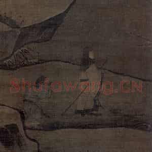 宋代《雪屐观梅图》国画山水作品图片鉴赏