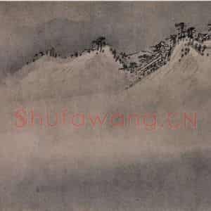 宋代《雪景四段》国画山水作品图片鉴赏