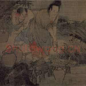 宋代 梁楷《八高僧图》国画人物作品图片鉴赏