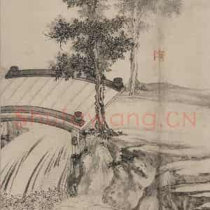宋代 张激《白莲社图》国画综合作品图片鉴赏