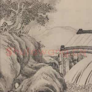宋代 张激《白莲社图》国画综合作品图片鉴赏