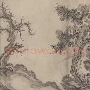 宋代 张激《白莲社图》国画综合作品图片鉴赏