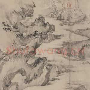 宋代 张激《白莲社图》国画综合作品图片鉴赏