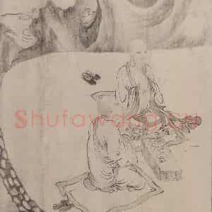 宋代 张激《白莲社图》国画综合作品图片鉴赏
