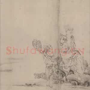 宋代 张激《白莲社图》国画综合作品图片鉴赏