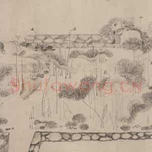 宋代 张激《白莲社图》国画综合作品图片鉴赏