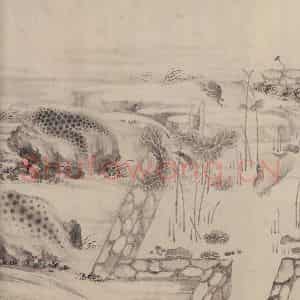 宋代 张激《白莲社图》国画综合作品图片鉴赏
