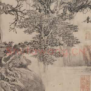 宋代 张激《白莲社图》国画综合作品图片鉴赏