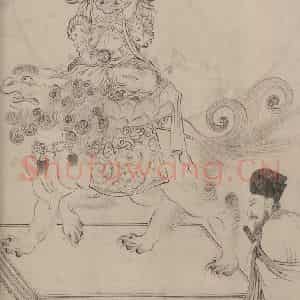 宋代 张激《白莲社图》国画综合作品图片鉴赏