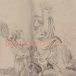 宋代 张激《白莲社图》国画综合作品图片鉴赏