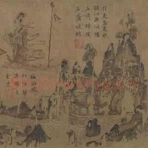 宋代《摹顾恺之洛神赋图》国画综合作品图片鉴赏