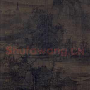 宋代 李成《茂林远岫图》国画山水作品图片鉴赏