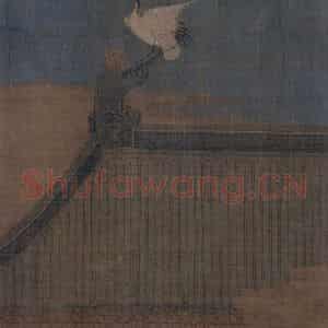 宋代 赵佶（传）《瑞鹤图》国画综合作品图片鉴赏
